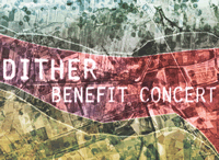dither benefit concert poster